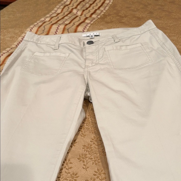 CAbi Tan Trousers, light tan, cotton blend, machine washable, front pockets, 8 - Picture 3 of 8